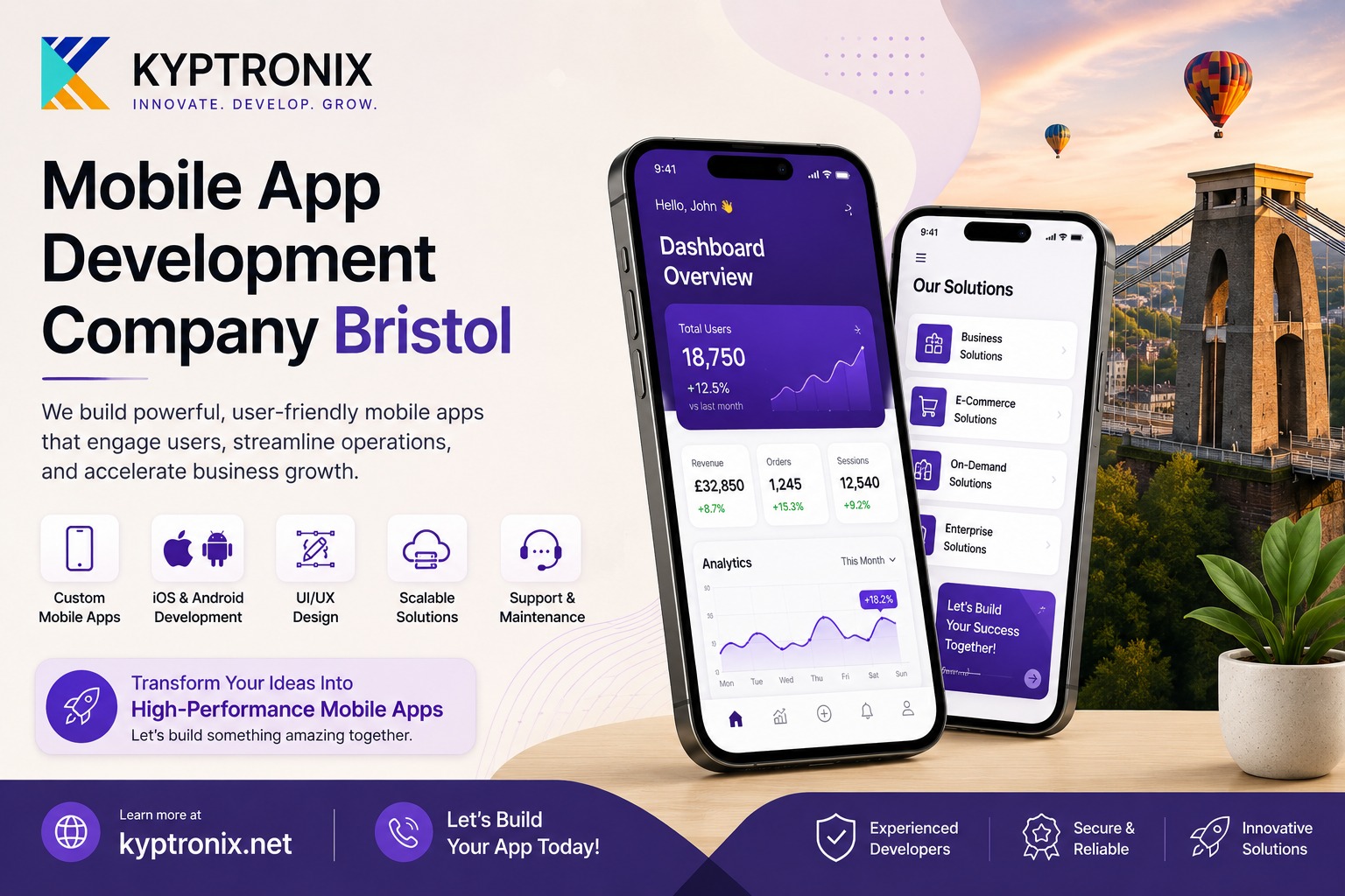 Mobile App Development Company Bristol | Custom App Development Services